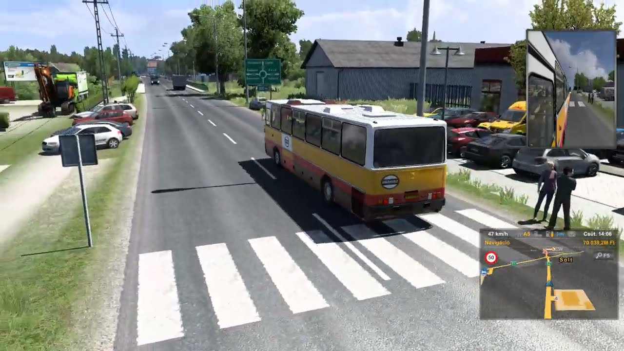 VOLáNBUSZ - ETS 2 Hungary Map 1080p - IKARUS 256 - Dunaújváros - Solt - Izsák - Kecskemét