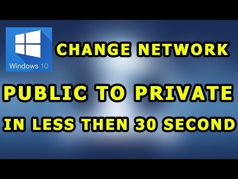 change public network to private change public network to private
