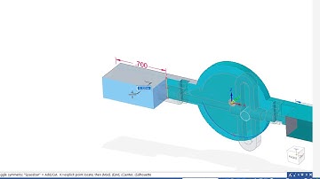 Scotch Yoke Mechanism  P3 | Solid Edge - Crankshaft