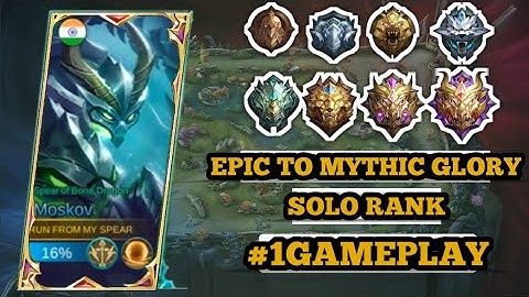 WARRIOR TO MYTHIC!!SOLO RANK!!MOSKOV  GAMEPLAY#1