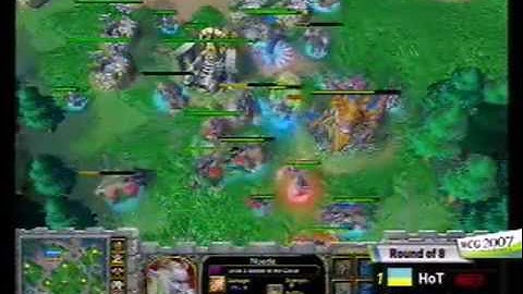 2007 Grand Final third day WarCraft III Math: HoT vs Moon; R2