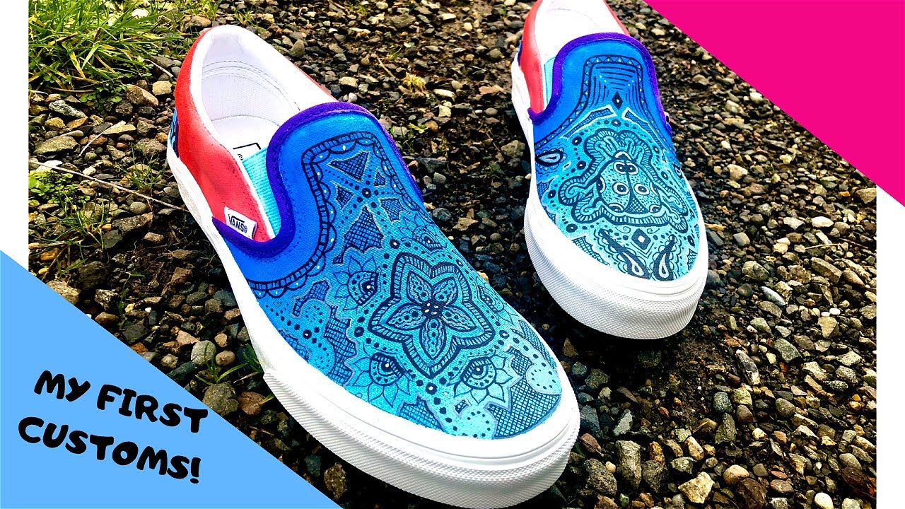 painting sneakers with angelus paint