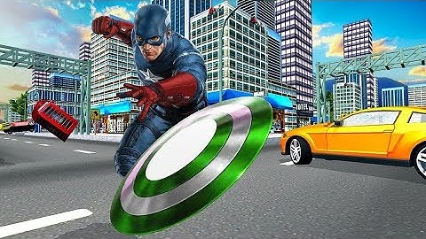 Flying Robot Captain Superhero Rescue Game 2018 | Captain America City Fight | Android GamePlay -1