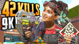 INSANE Rampart 42 KILLS and 9K Damage in Two GAMES Apex Legends Gameplay