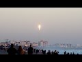 SpaceX Falcon 9 B1077 GPS 3 SV06 Launch From The Beach in Cocoa Beach in 4k