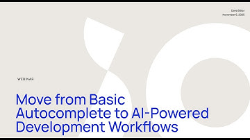 Webinar: Move from basic autocomplete to AI-powered development workflows