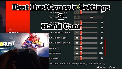 Best Rust Console Settings & Hand Cam - Rust Console Edition
