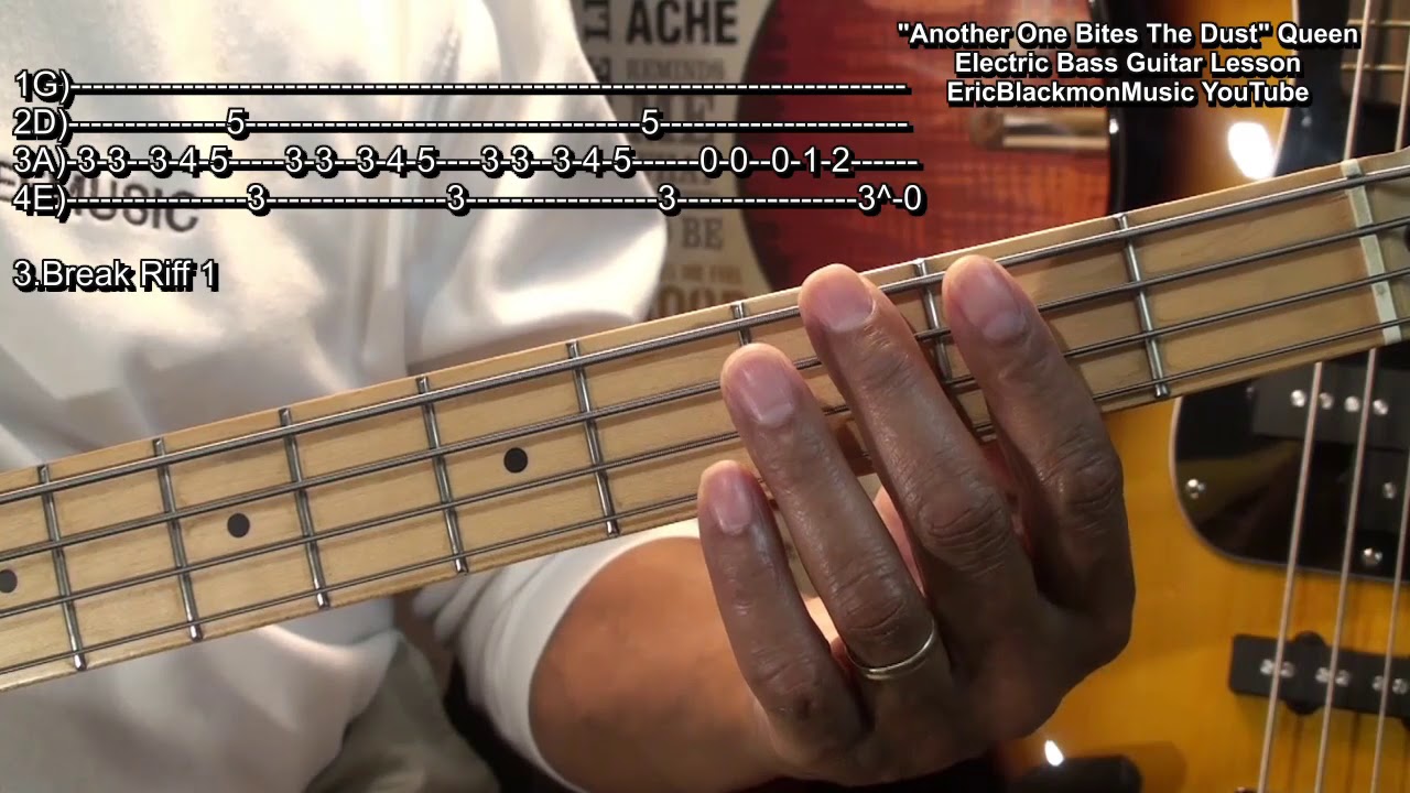 How To Play Queen Another One Bites The Dust On Bass Guitar