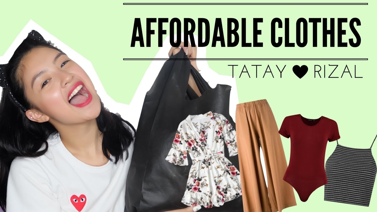 Affordable Clothing Haul (Taytay, Rizal) | Rei Germar ♡ - YouTube