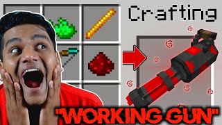 How to make &quot;Working Gun&quot; in MCPE ??