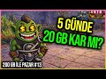 HER GÜN 4 GB KAZANIYORUM! | 200 GB ile Pazar Yapıyorum #13 | Knight Online Pazar | ZERO