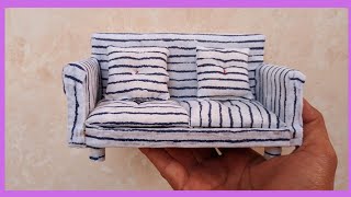 how to make a mini sofa with cardboard seat |