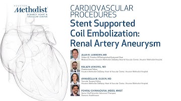Stent-supported coil embolization: Renal Artery Aneurysm (A Lumsden MD, B Lengyel MD, A Olson, MD,)