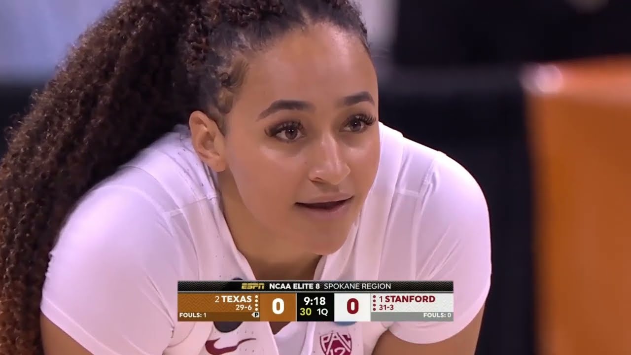 2022/03/27 2 Texas vs 1 Stanford Elite 8 NCAA Women's Basketball