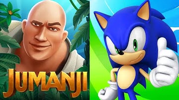 Jumanji Epic Run VS Sonic Dash  Gameplay IOS Android