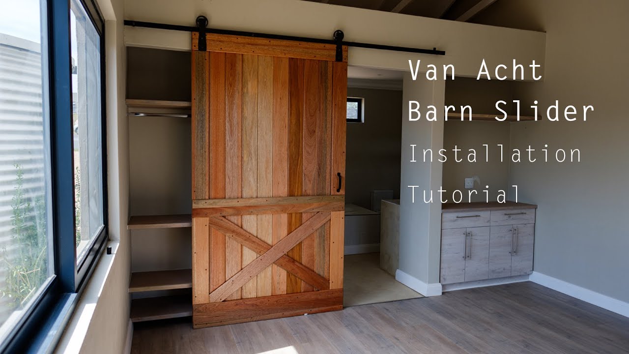 How To Install a Barn Sliding Door - YouTube