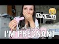 FINDING OUT I'M PREGNANT & TELLING MY HUSBAND *SUPER EMOTIONAL* | LIVE PREGNANCY TEST 12DPO