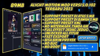 ALIGHT MOTION MOD VERSI 5.0.1 TERBARU | NO PASSWORD - SUPPORT PRISET - UNLOCK ALL FITUR - BISA LOGIN