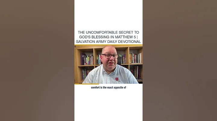 The Uncomfortable Secret to God's Blessing in Matthew 5 | Salvation Army Officer Daily Devotional