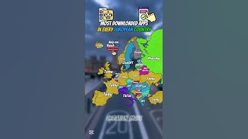 Most downloaded apps in every european country? #shorts #geography #map #europe #mapping #usa #city