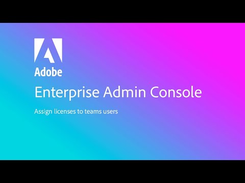 Assign a Creative Cloud for teams license to a user