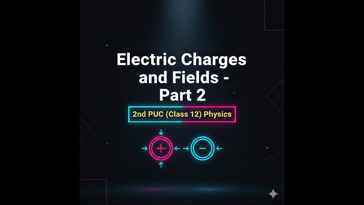 Electric Charges and Fields   Part 2 for 2nd PUC
