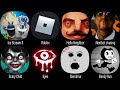 Ice Scream 8, Roblox, Hello Neighbor, Nextbot Chasing, Scary Child, Eyes, Slendrina, Bendy Run