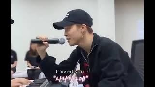 Jin singing Epiphany and Jimin sing along 💜