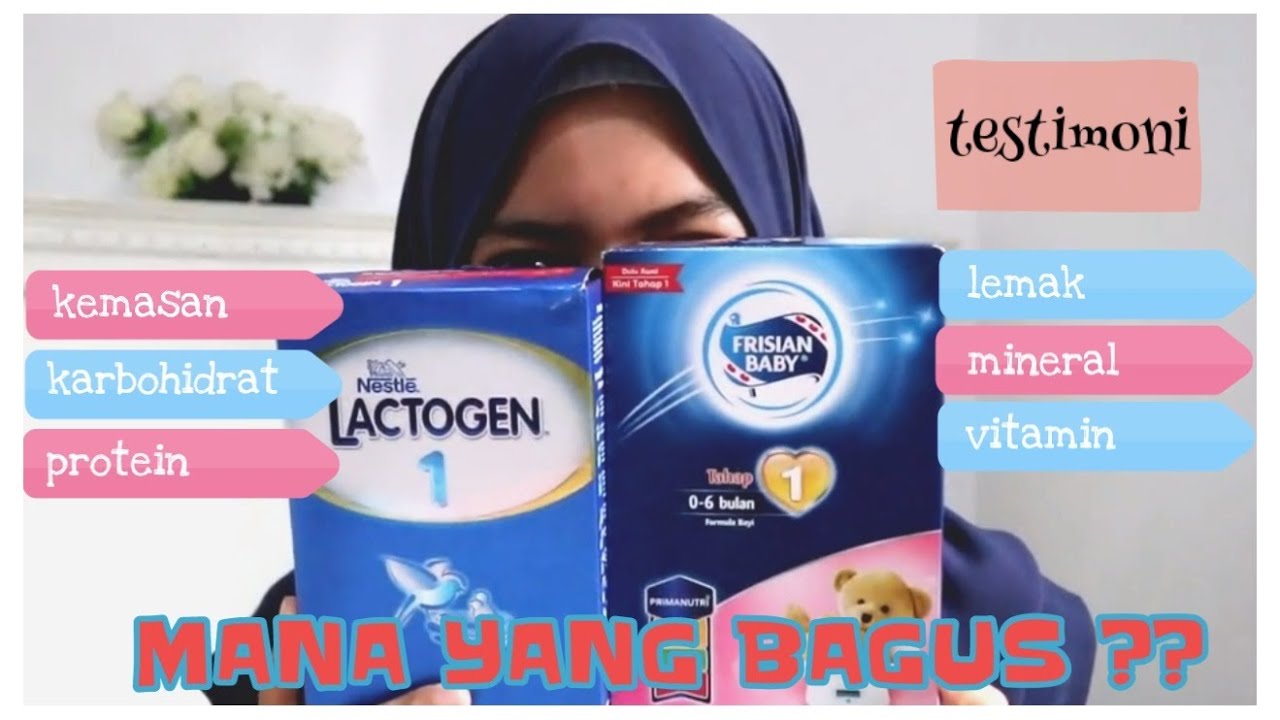 Perbandingan Susu Formula Bayi Usia 0 6 Bulan Lactogen Vs Frisian Baby Youtube