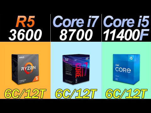 Ryzen 5 3600 Vs. i7-8700 Vs. i5-11400F | 20 Games and Productivity Benchmarks