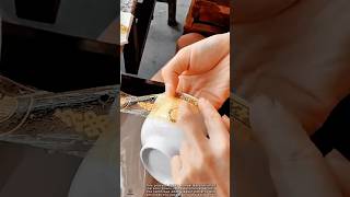 Bowl Ceramic Decoration Work Tool Using Manual Decal Application #worktool