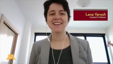 Lana Yarosh: UMN CSCI Graduation 2020 Congratulations