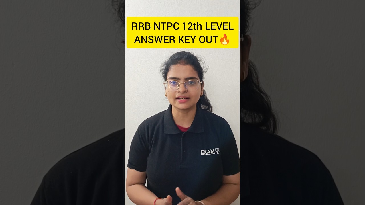 RRB NTPC UNDER GRADUATE ANSWER KEY OUT 