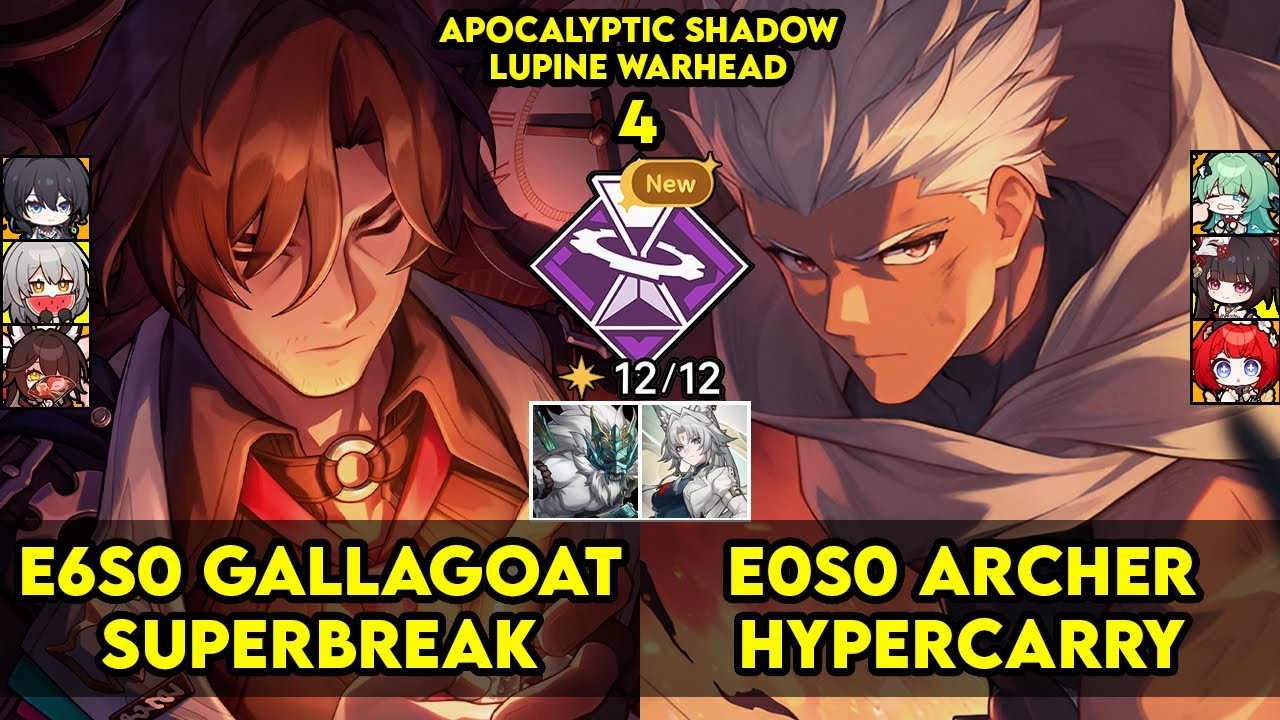 Apocalyptic Shadow 4 | E6S0 Gallagher & E0S0 Archer | Apoc 4 | HSR