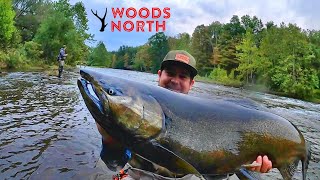 COMIN' DOWN! Catching GIANTS in PULASKI, NEW YORK! (Salmon River)