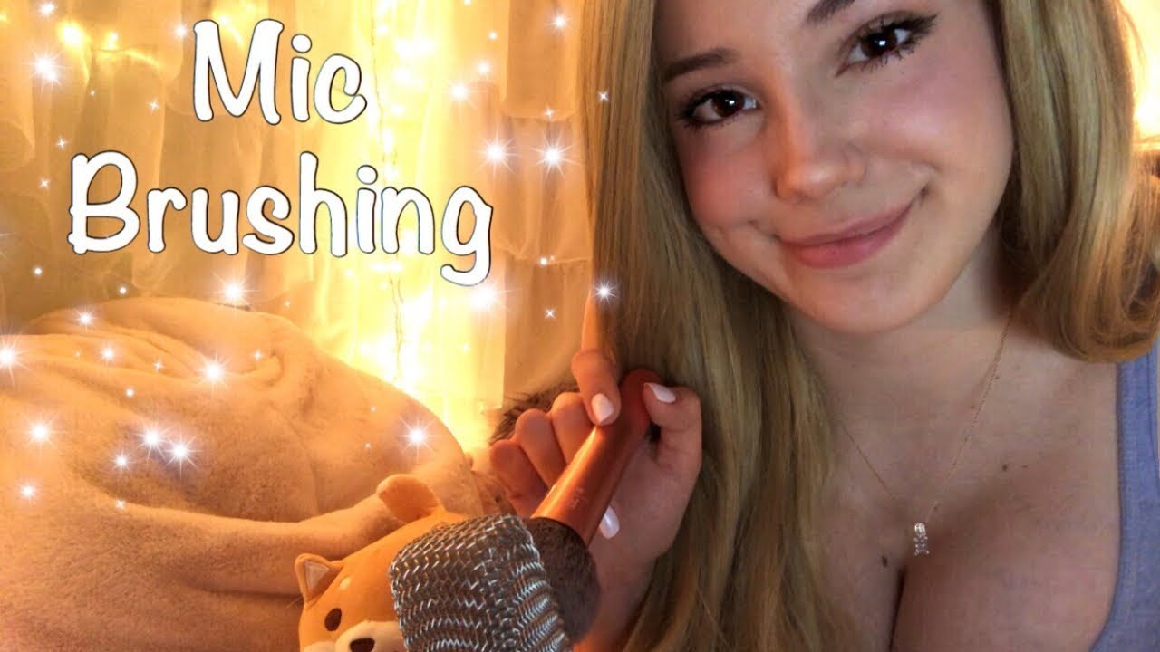 ASMR ♡ Mic Brushing and Intense Whispering (relaxing whispering) - YouTube.