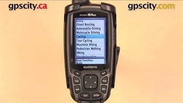 Garmin GPSMAP 64 Series: Route Settings with GPS City