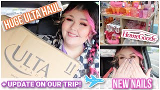 VLOG: HUGE Ulta Haul, Homegoods, Update On OUR Trip + MORE