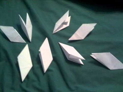 How To Make A Transforming Paper Ninja Star Youtube