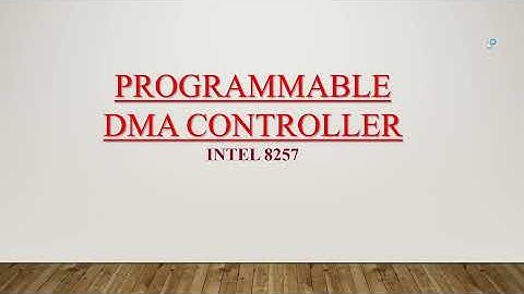 Programmable DMA controller-8257
