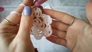 Kar Tanesi̇ Nasil Yapilir? How To Crochet Snowflake Tutori̇al Model 1