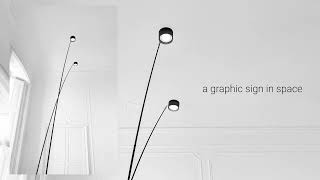 The weightless SAMPEI lamp by Davide Groppi uses light as a hook