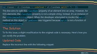 Resolving the TypeError in JavaScript When Accessing Class Names in SVG Elements