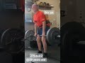 5th set of 275lbsX2 @59 years old from April 27, 2025 training session