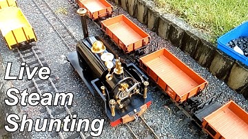 Shunting with the Live Steam Hunslet