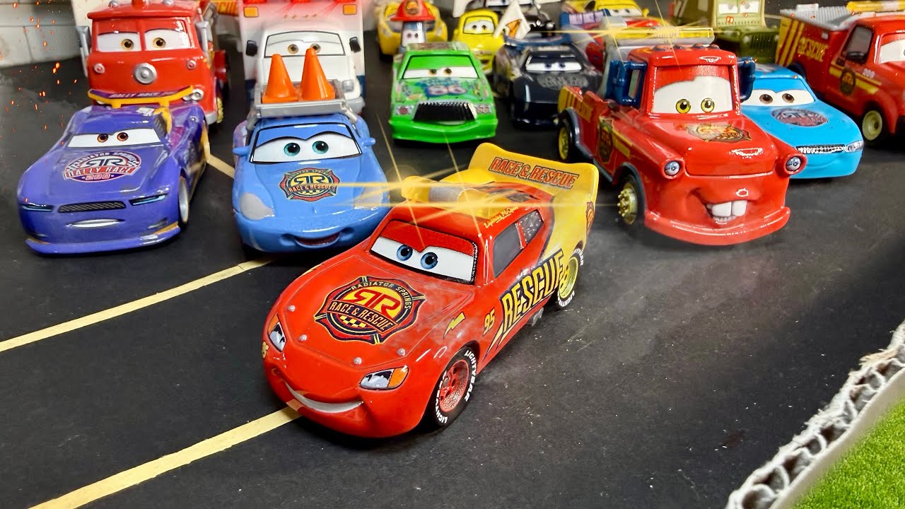 Disney Cars Race & Rescue Diecasts Unboxing & Review - YouTube