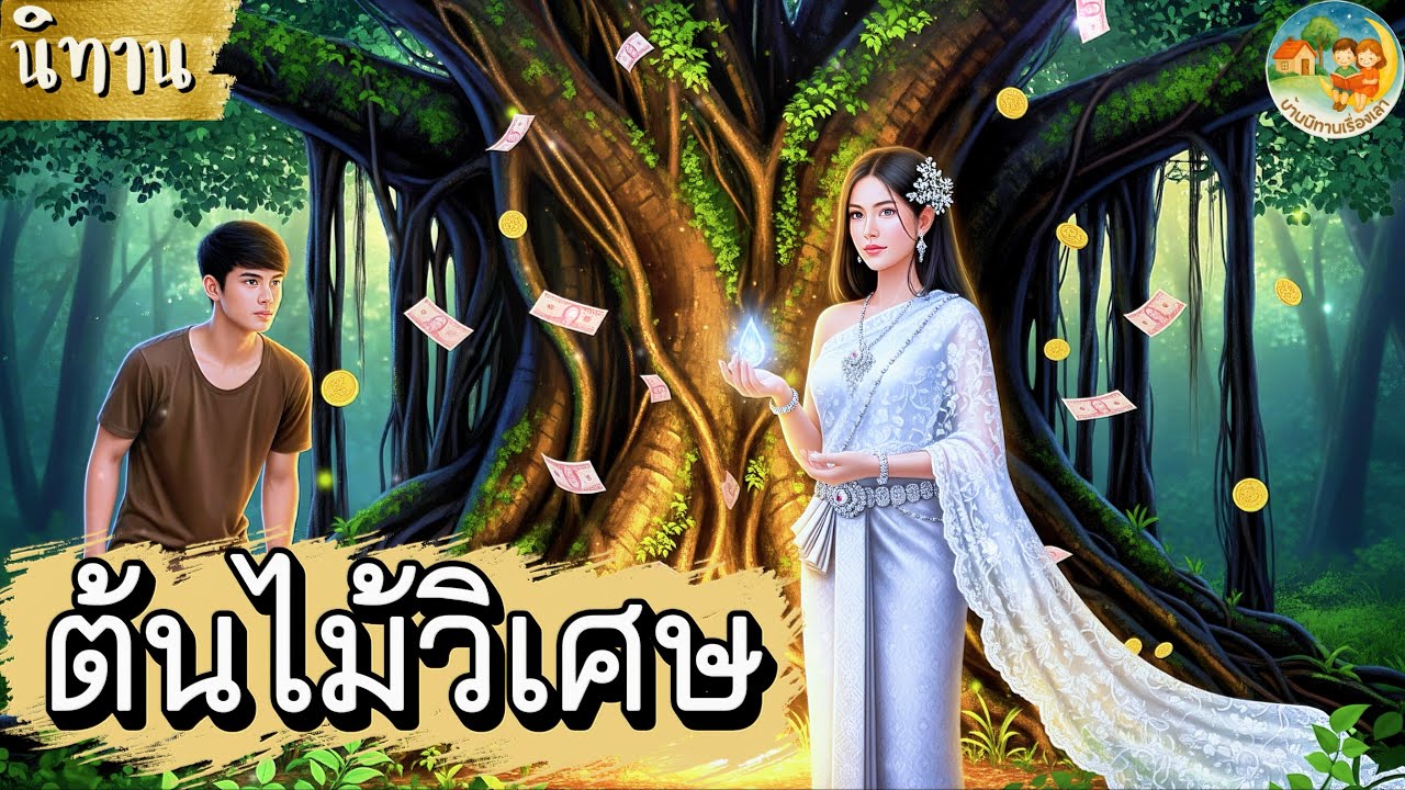 ต้นไม้วิเศษ 🌳 แม่ทอง และ กาน ต้องเผชิญวิกฤตหนี้สิน กับ หญิงชุดขาว ลึกลับในป่า | นิทานสอนใจ EP.23 🏠