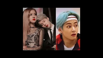 Jimin and   Rose ❤️ so cute beautiful 🥰🥰 love 😍😍😍 #jimin #rose #blackpink #BTS #short