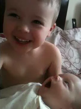 Funny toddler and baby!