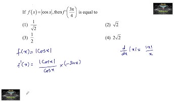 If f(x)= |cosx|, then f